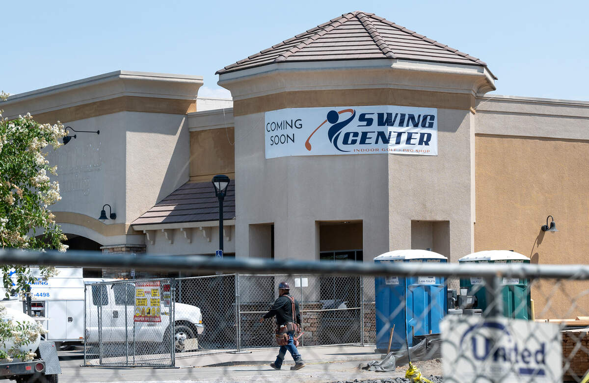 An indoor golf and pro shop called Swing Center is planned at the North Pointe Shopping Center on Pelandale Avenue in Modesto, Calif. Photographed on Tuesday, July 26, 2022.