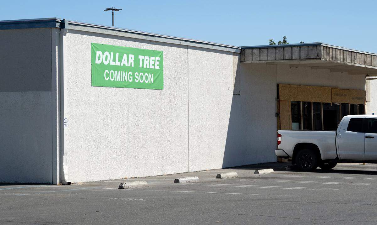 Dollar Tree is moving into the space once occupied by Joann Fabrics on Standiford Avenue in Modesto, Wednesday, Aug. 6, 2025.