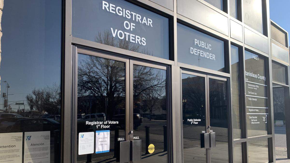 The Stanislaus County Registrar of Voters building is pictured on Dec. 30, 2019.