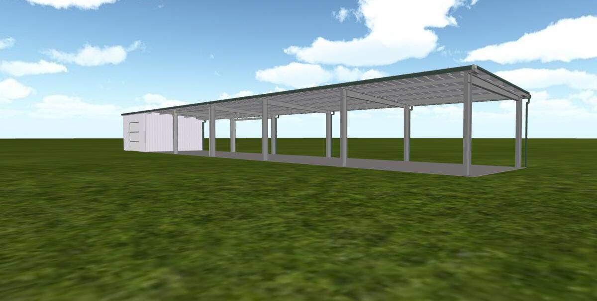 This is a rendering of the multi-purpose building First Tee of Central Valley wants to build at its Dryden Golf Course campus. The building can be used for hitting golf balls, baseballs and softballs off tees and into nets.