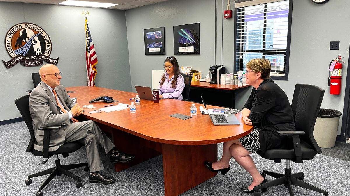 Denair school administrators discuss educators’ mental health.