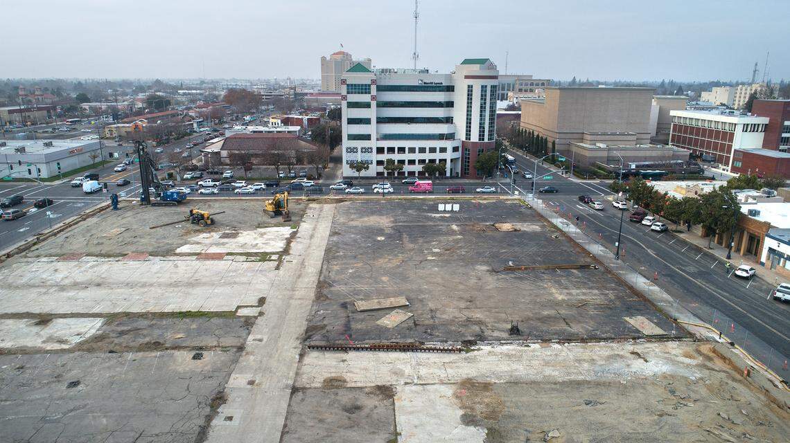 New courthouse site in Modesto, Calif., on Tuesday, Dec. 21, 2021.
