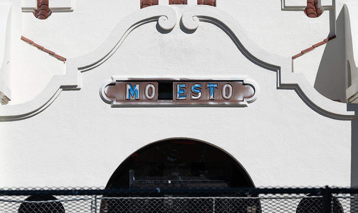 Modesto Transit Center in Modesto, Calif., Friday, March 10, 2023. Remodeling of the transit center began in late 2021 and still has about a month to go.