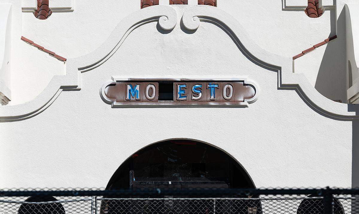Modesto Transit Center in Modesto, Calif., Friday, March 10, 2023. Remodeling of the transit center began in late 2021 and still has about a month to go.