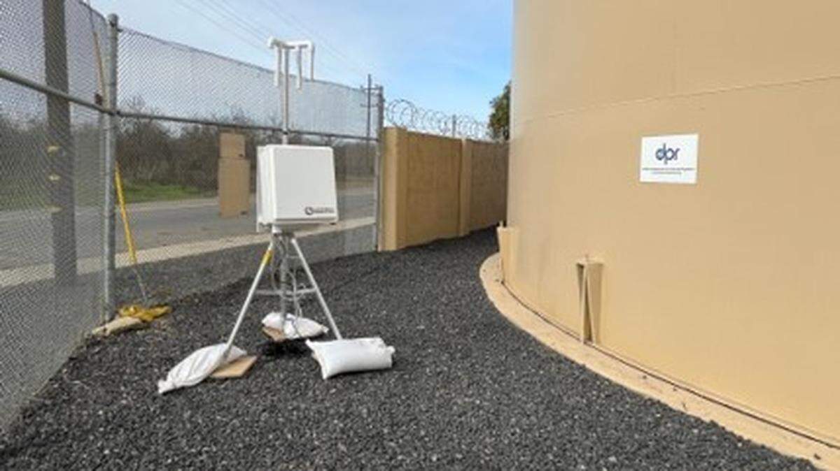 Air monitors in Grayson, California.