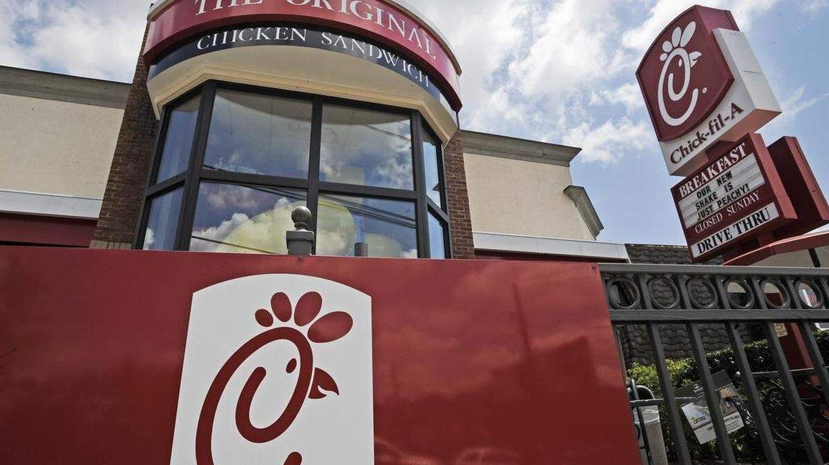 A Chick-fil-A fast food restaurant in Atlanta, where the company has its headquarters.