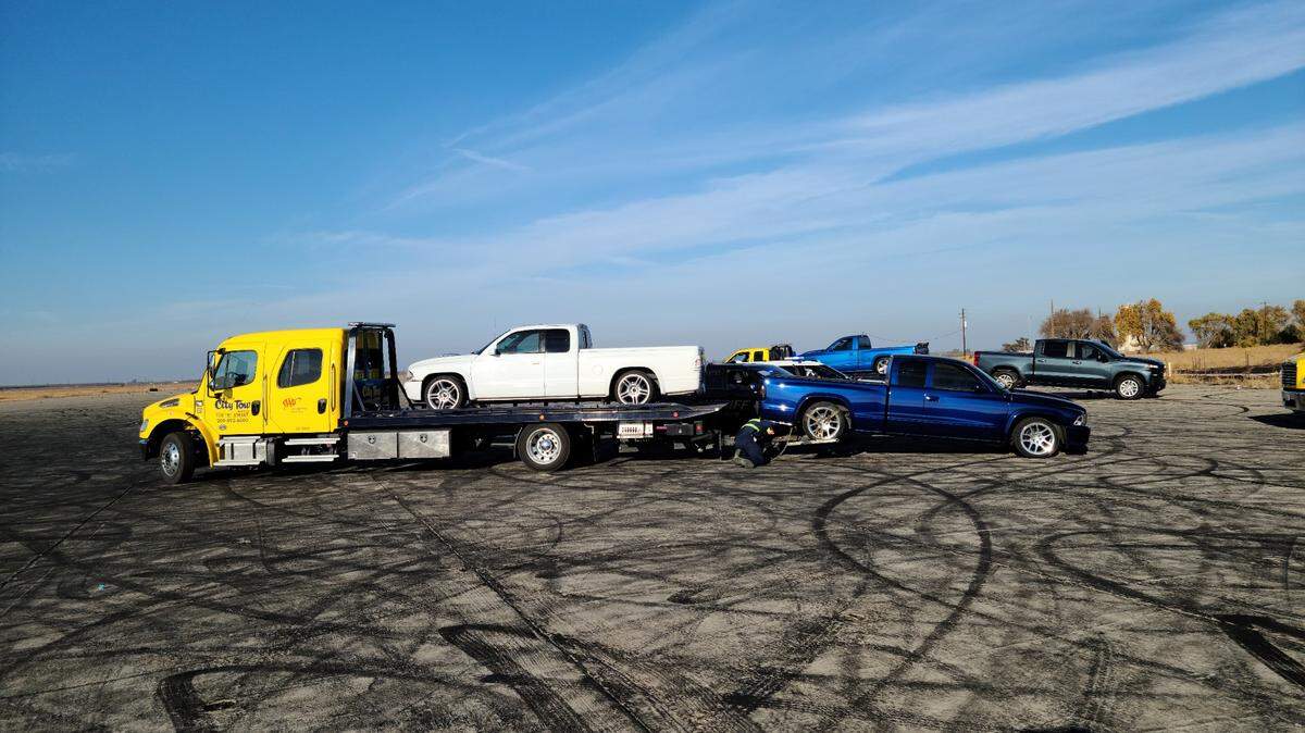 Eleven adults and three juveniles were arrested Sunday when Stanislaus County Sheriff’s Deputies broke up an illegal sideshow at the former naval airfield near Crows Landing.