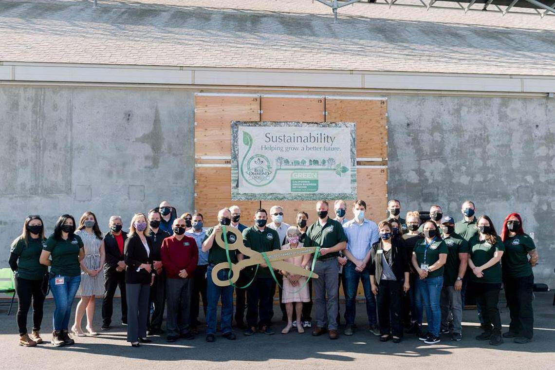 Blue Diamond Growers was certified by the California Green Business Network for conservation efforts at its Salida almond plant.