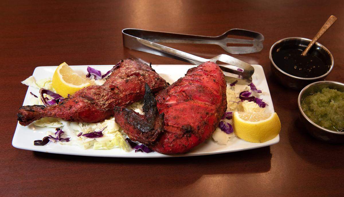 Half chicken tandoori at Tandoori Masala in Modesto, Calif., Thursday, Dec. 8, 2022.
