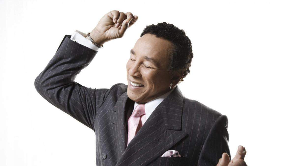 Smokey Robinson will play at the Fruit Yard Amphitheater.