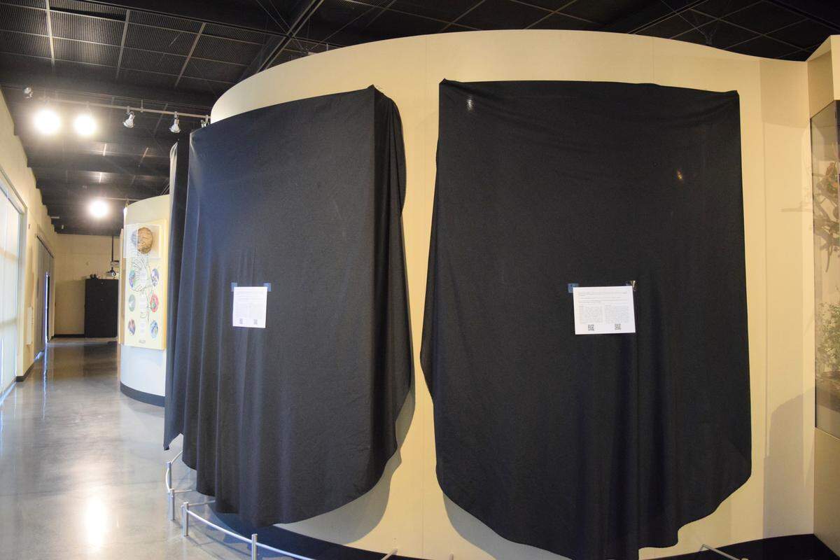 The Yokuts and Me-Wuk tribe exhibit at the Great Valley Museum has been removed since fall 2024 due to ongoing NAGPRA consultations. Pictured here on Jan. 23, 2026.