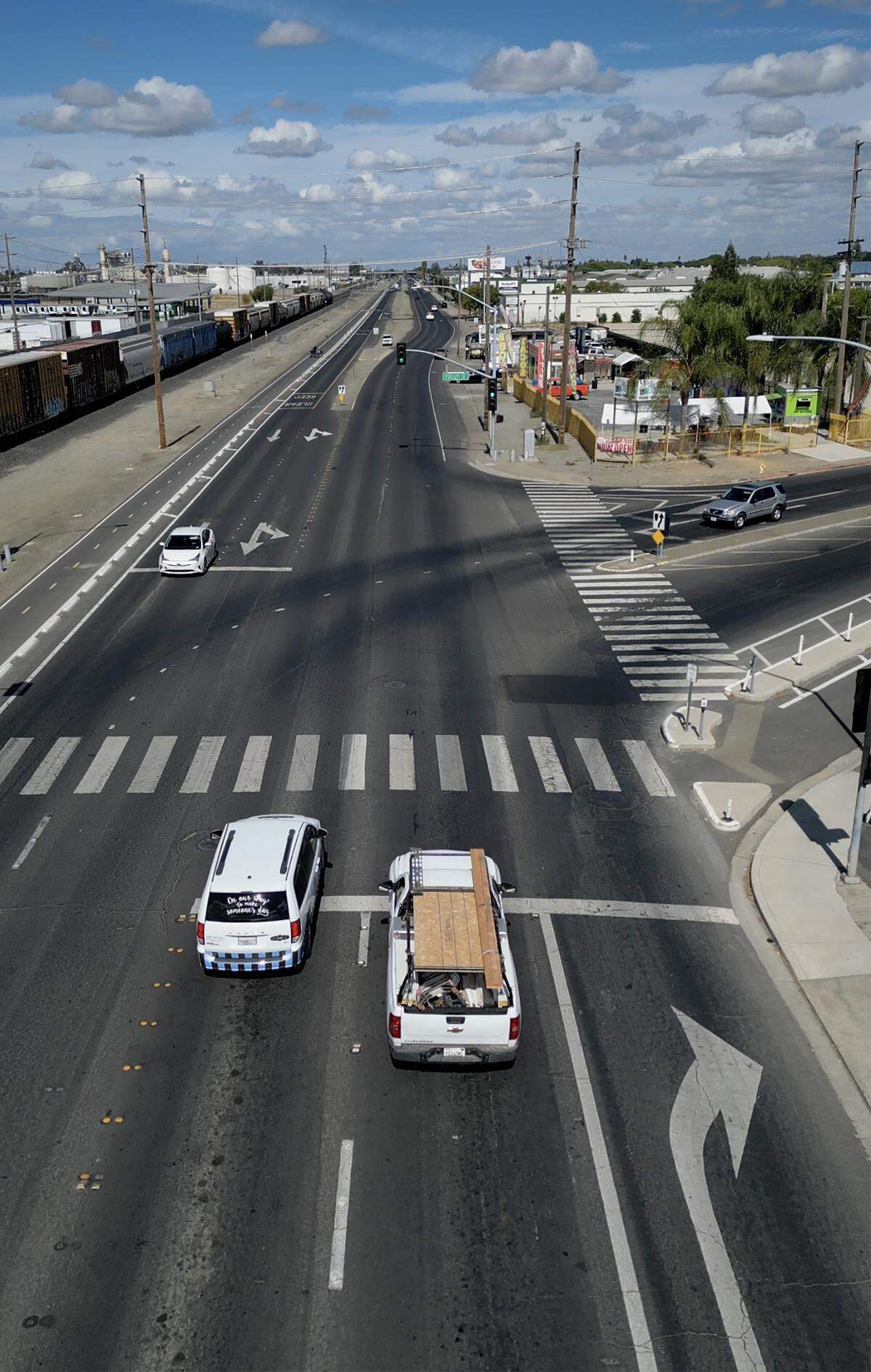 Tully Road and Ninth Street in Modesto, Tuesday, Sept. 9, 2025. The City is planning to make improvements to the well-traveled route including a roundabout at the intersection with Tully Road.