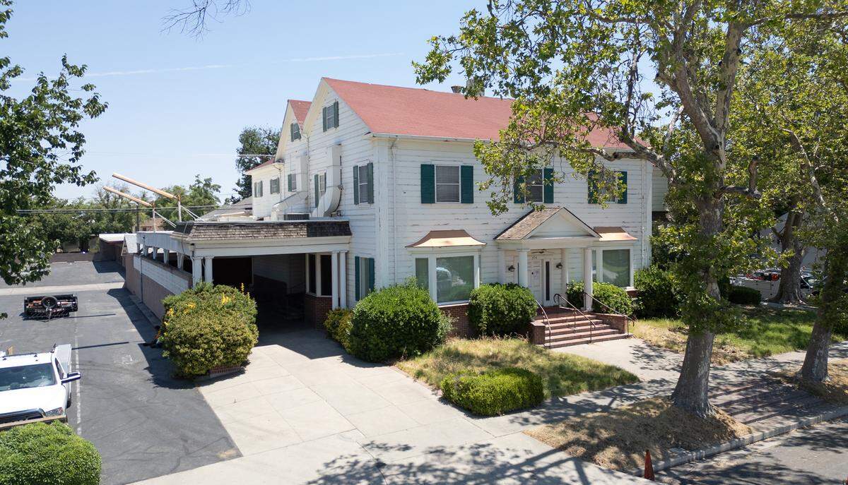 Former Franklin Downs Funeral Home on the corner of 12th and G streets in Modesto, Calif., is pictured Thursday, June 20, 2024.