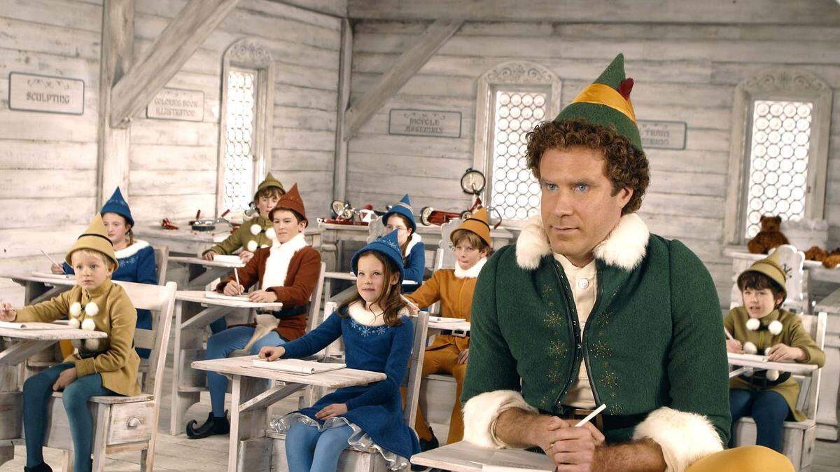 Will Ferrell (right) stars as Buddy “Elf.”