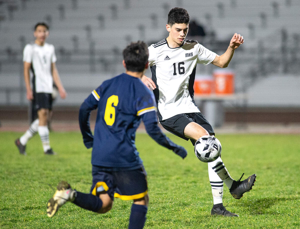 Modesto’s Adrian Silva Toro controls the ball during the Central California Athletic League game with Gregori at Gregori High School in Salida, Calif., on Tuesday, Jan. 11, 2022. Modesto won the game 4-1.