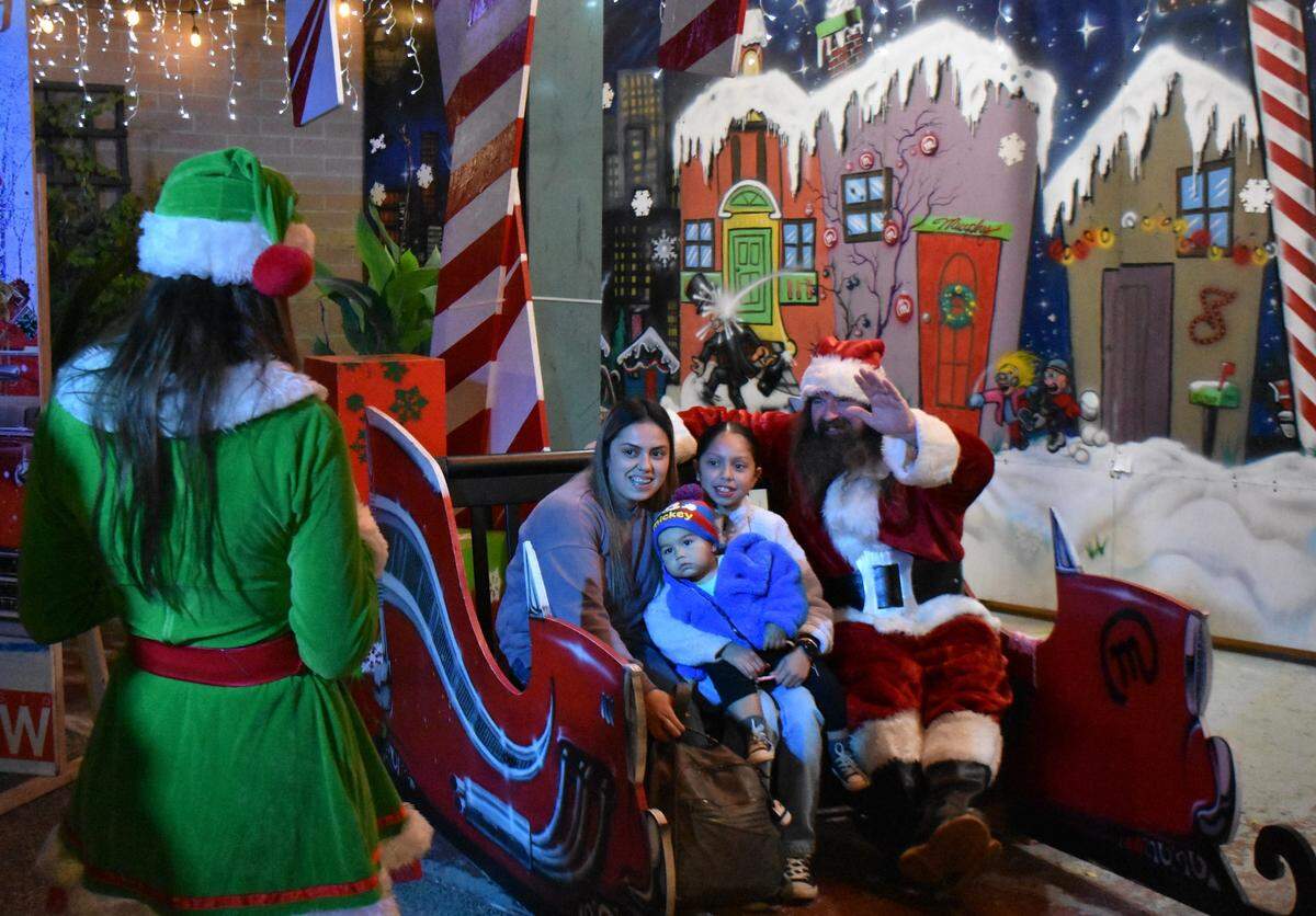 Rockin Holiday festivities began on Tenth Street Plaza in downtown Modesto right after Saturday night’s Celebration of Lights Parade.