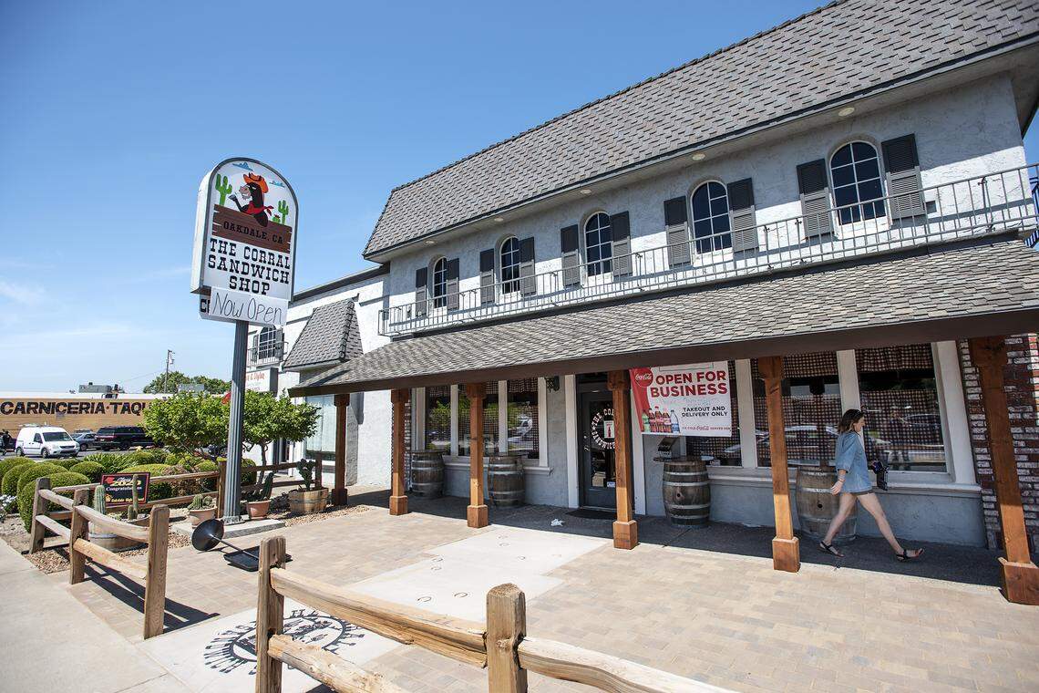 The Corral Sandwich Shop in Oakdale, Calif., on Friday, May 1, 2020.