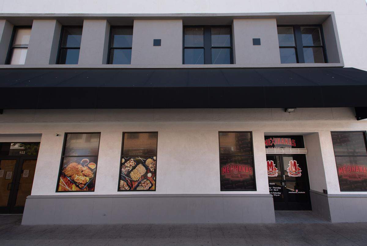 Mexihanas Hibachi Grill is near completion in downtown Modesto, Calif., on Saturday, September 24, 2022.