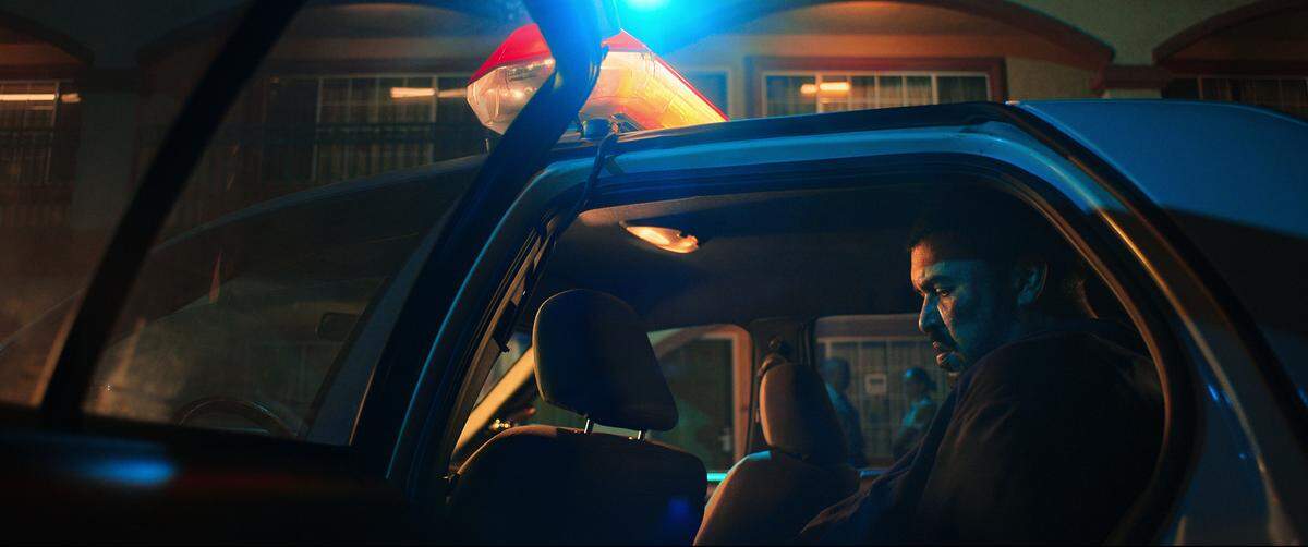 Donny Gonzalez as Jeffrey Boatwright in “Heist” on Netflix.