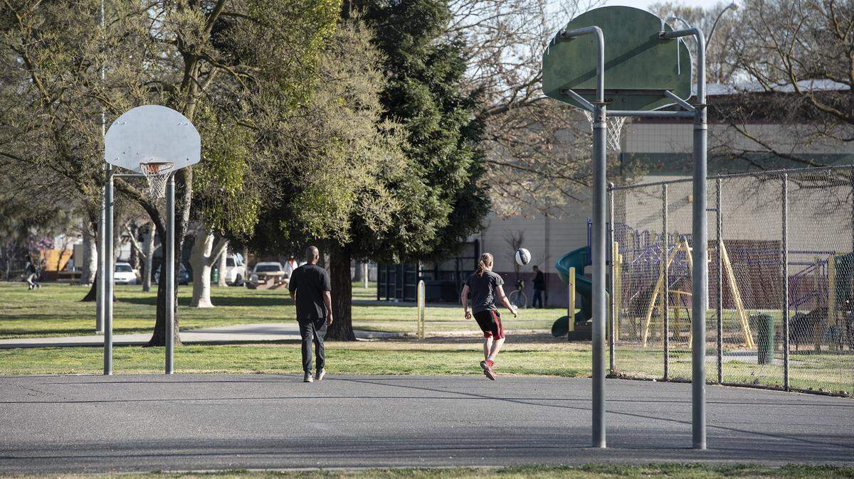 Csar Chavez park in Modesto, Calif., on Tuesday, Feb. 25, 2020.
