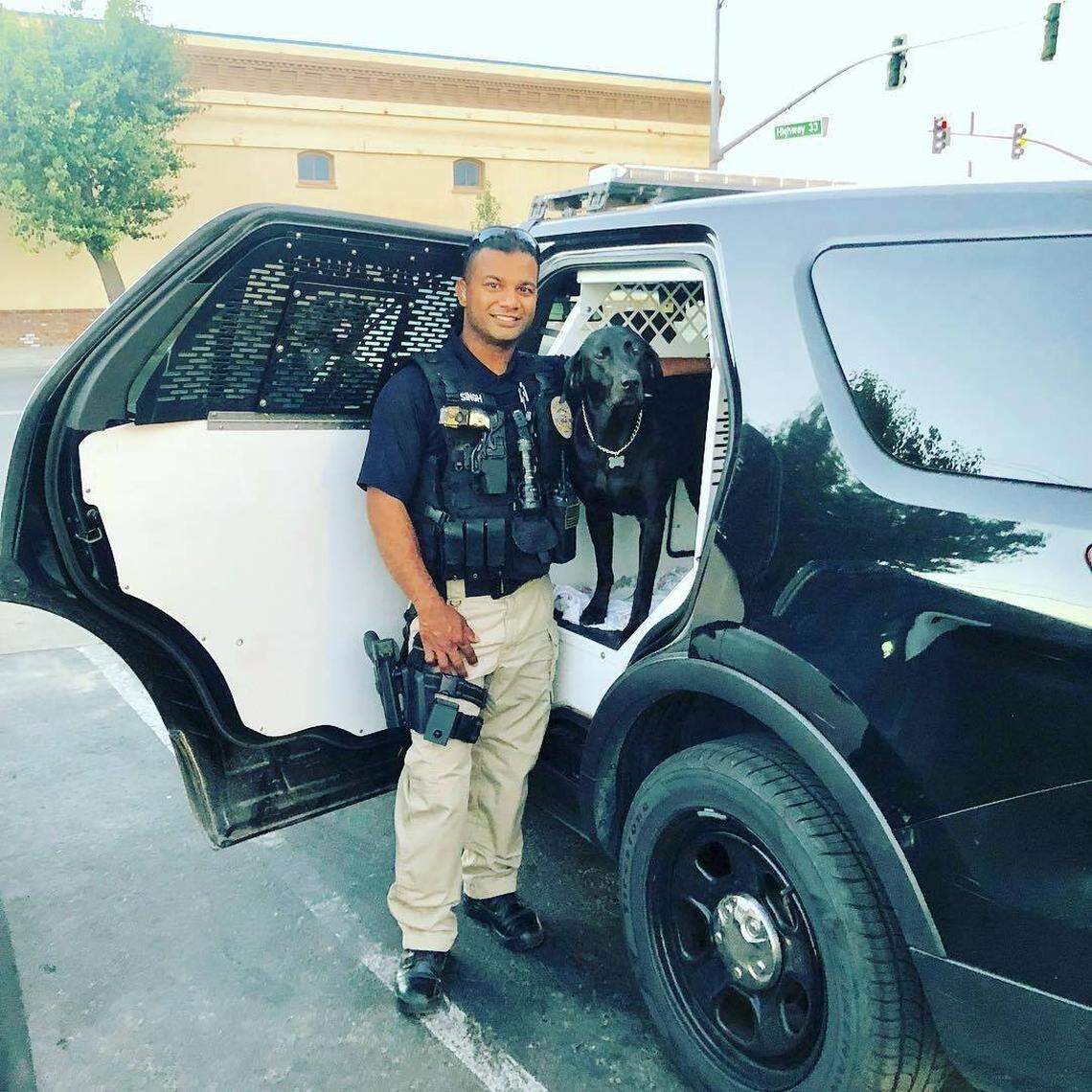 Newman Police Cpl. Ronil Singh and his K-9 partner, Sam