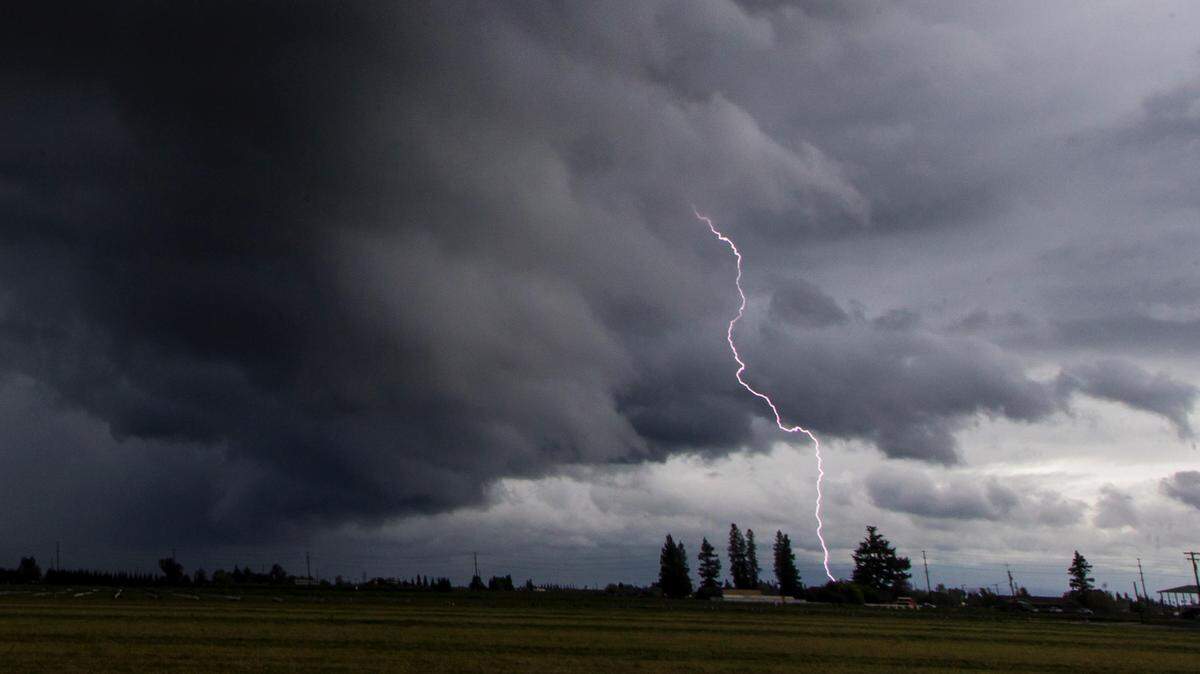 A fast moving thunderstorm that produced heavy downpours over parts of Stanislaus County on Sunday, April 5, 2020, also sent lightning bolts to the ground and across the sky north of Turlock. Isolated thunderstorms are forecast in the Sierra Nevada on Thursday, June 13, 2024.