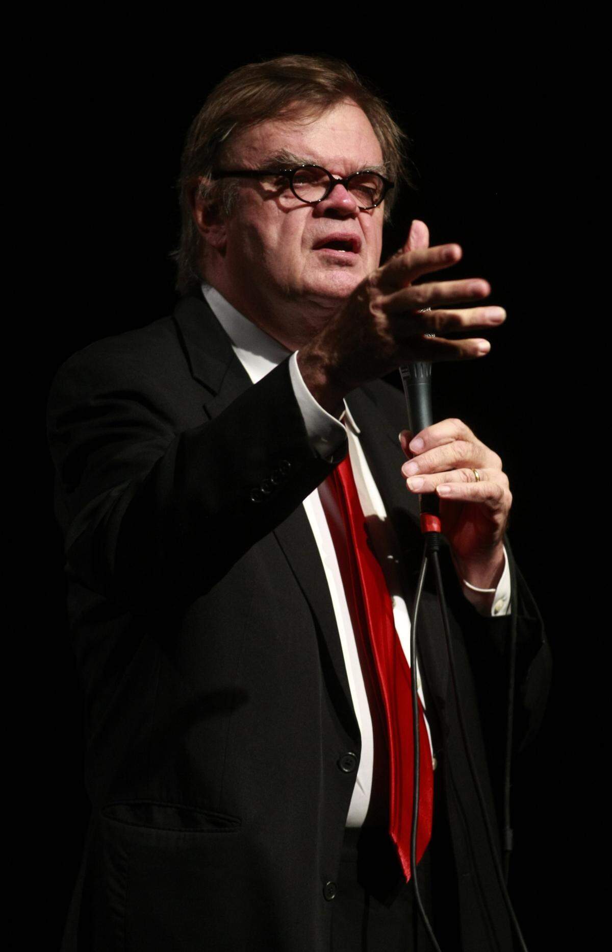 Garrison Keillor performs in 2010 at Turlock Community Theatre.