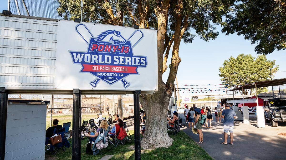 Bel Passi Baseball is hosting the Pony-13 World Series at Bel Passi baseball complex in Modesto, Calif., on Thursday, July 22, 2021.