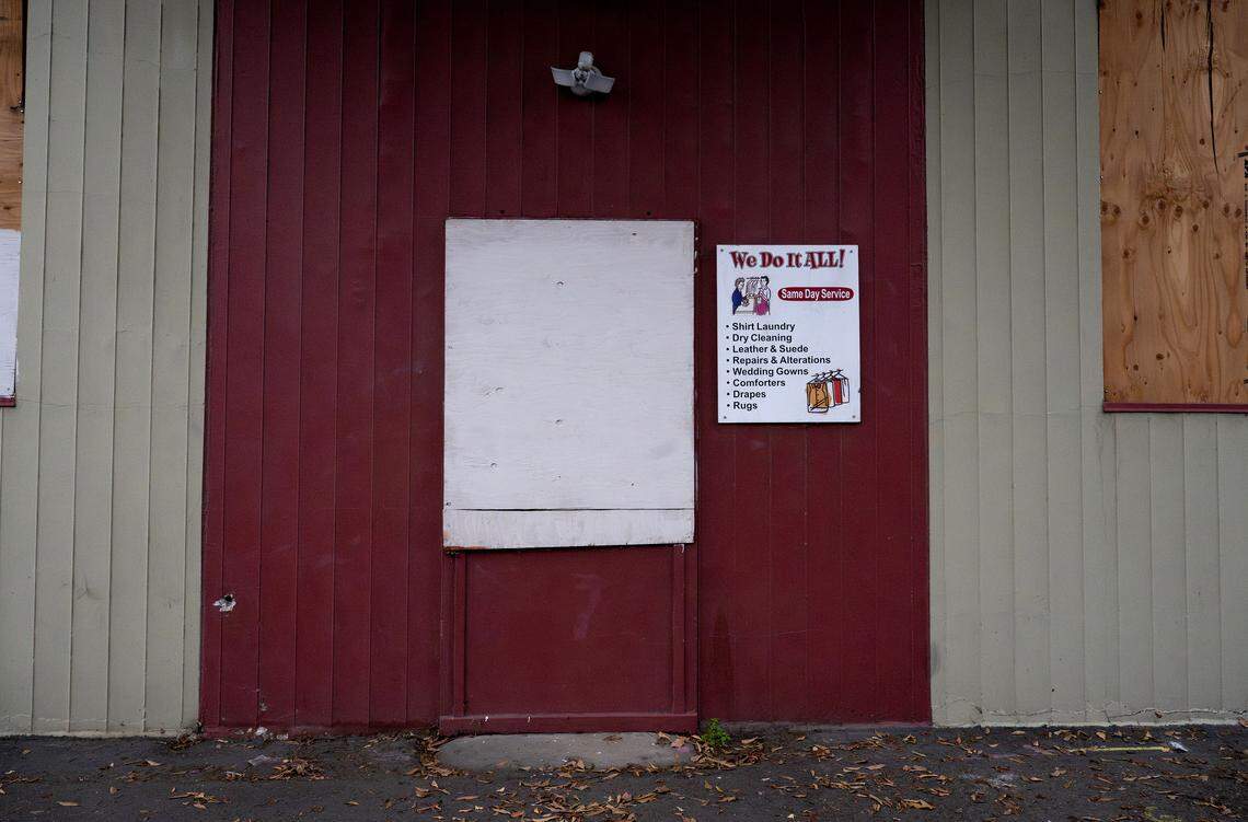 Halfords Dry Cleaners on McHenry Ave. in Modesto, Monday, Dec. 15, 2025. 