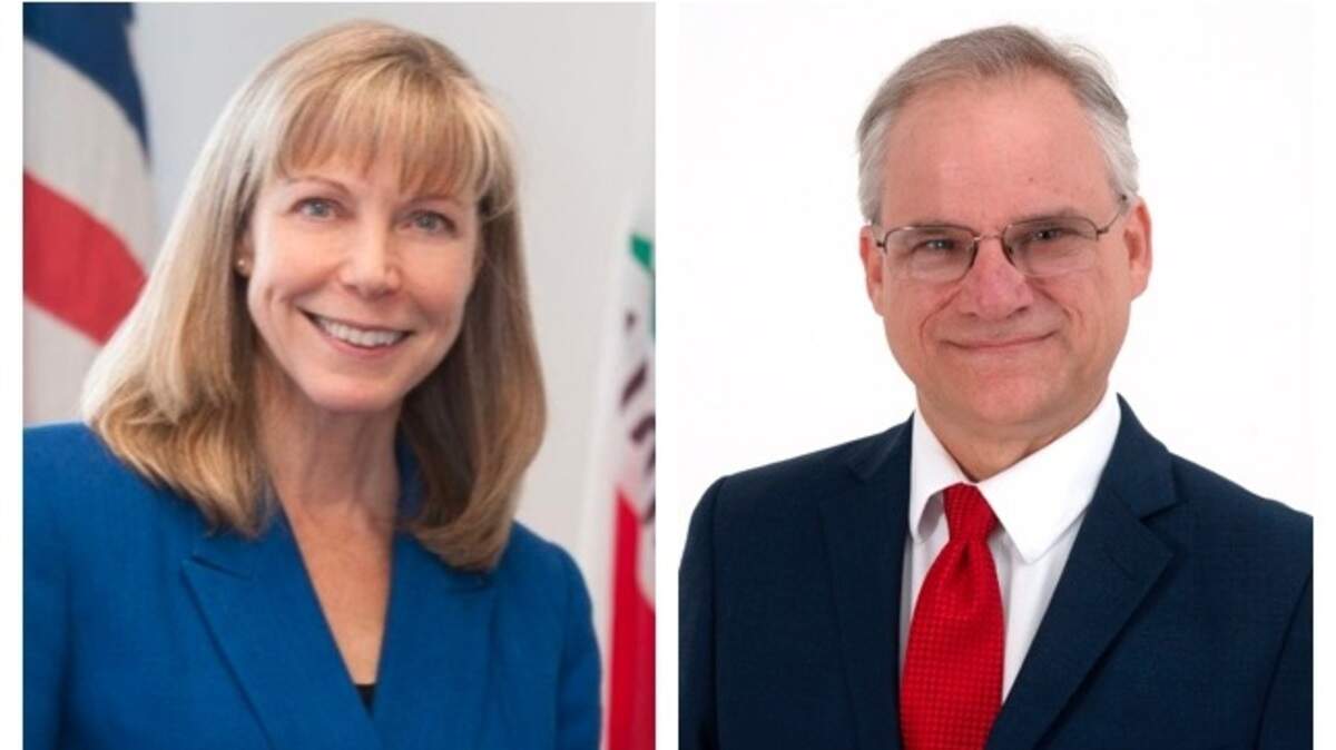 District Attorney Birgit Fladager, left, and Deputy District Attorney John R. Mayne