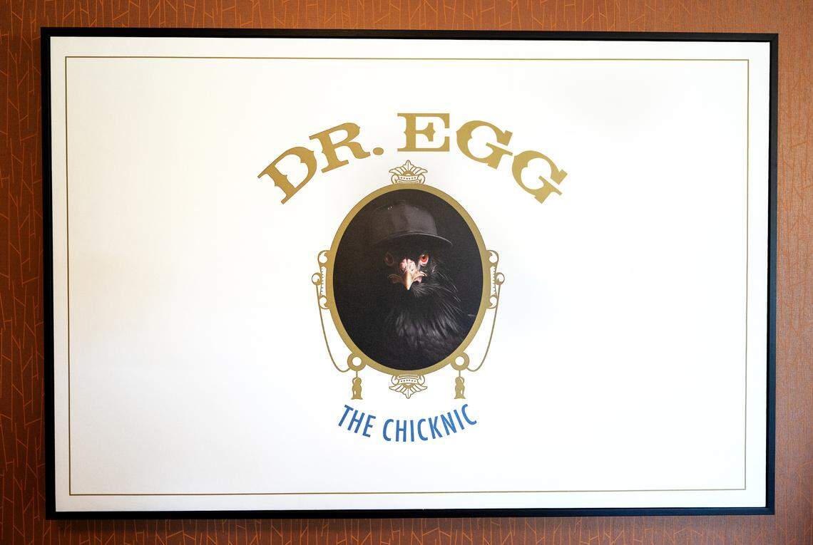 Detail of artwork in a guest room at Chicken Ranch Resort in Jamestown, Calif., Tuesday, July 2, 2024.