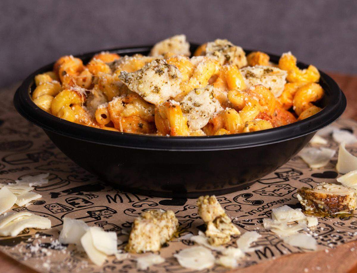 A mac and cheese bowl at I Heart Mac & Cheese, a new national restaurant chain coming to Turlock, Calif.