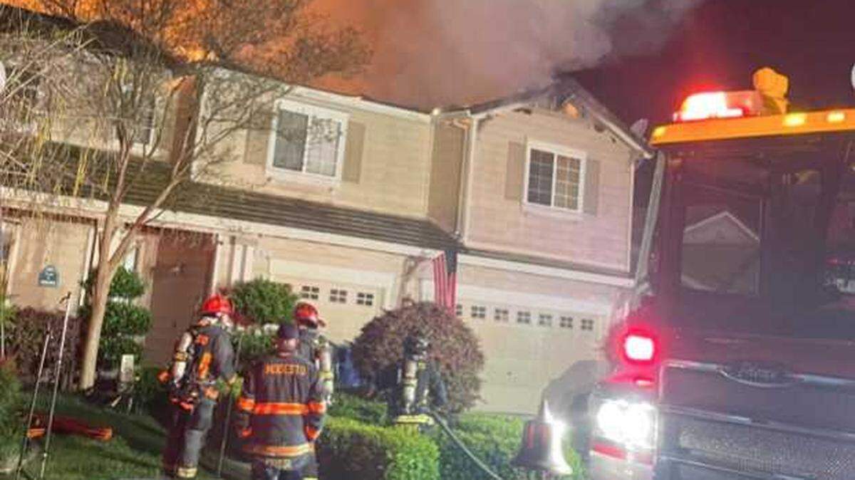 The Modesto Fire Department responds to a residential fire on the 19000 block of Sunflower Court in Modesto at about 4:30 a.m. on Friday, March 29, 2024