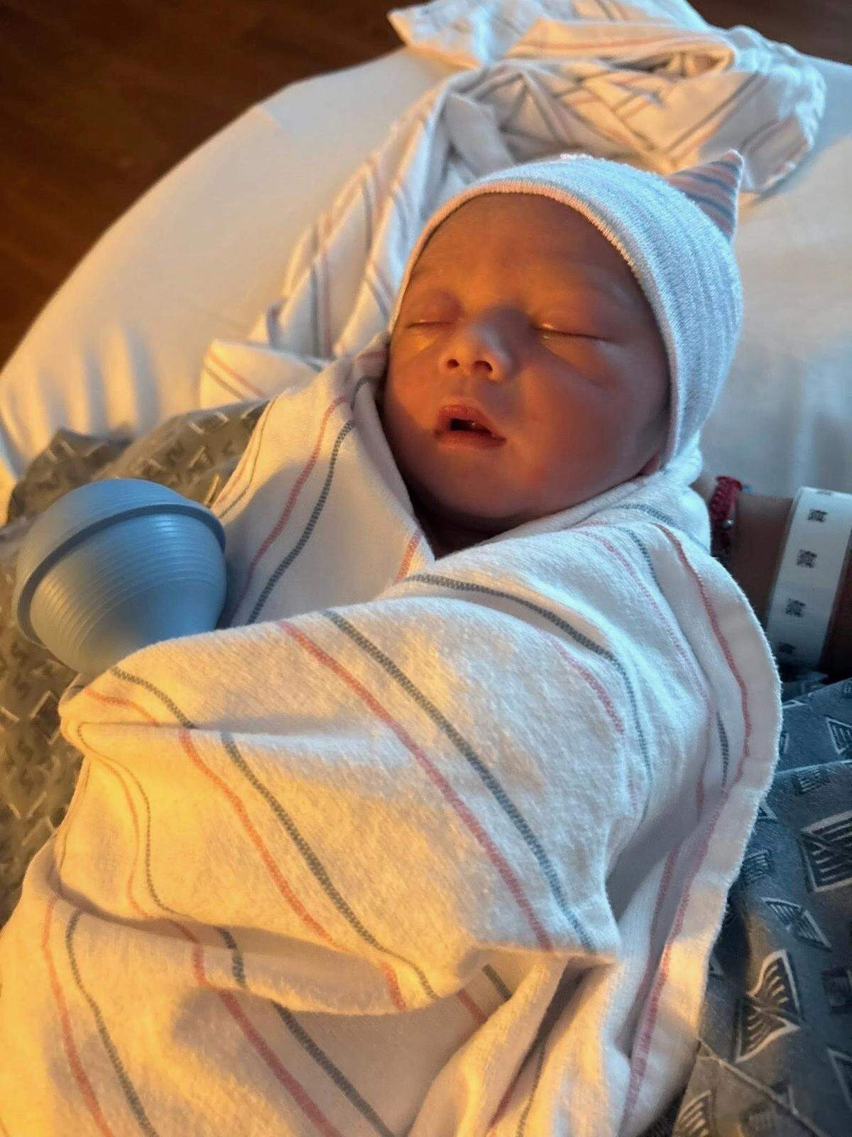 Mateo Gonzalez is shown in a family photo. The infant was among three family members killed in a Modesto stabbing on May 28, 2026, according to relatives.
