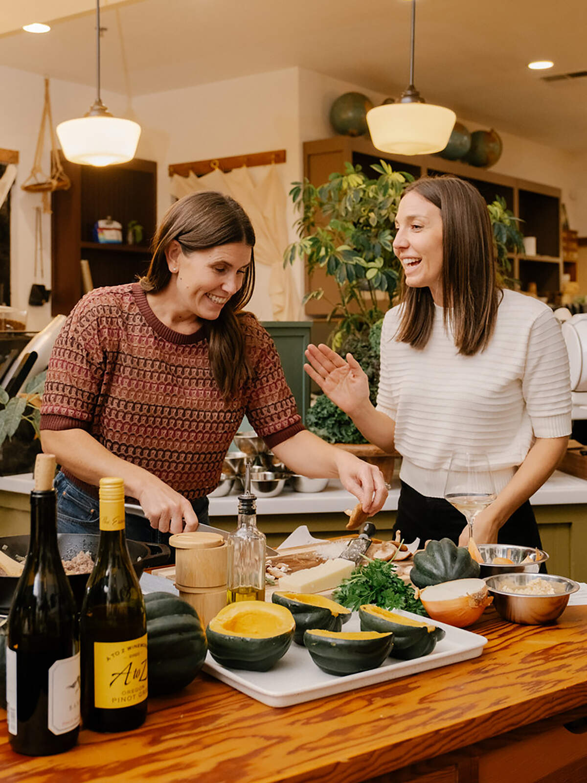 Talia Sanguinetti (left) and Heather Crooker (right) established The Dinner Party Experience September 2025.