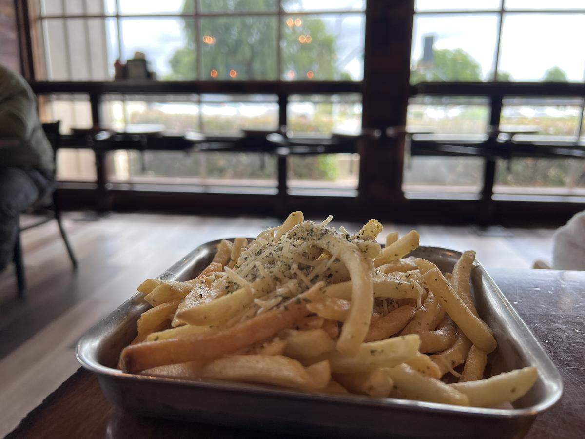 Garlic fries from Backwoods Burgers in Oakdale.