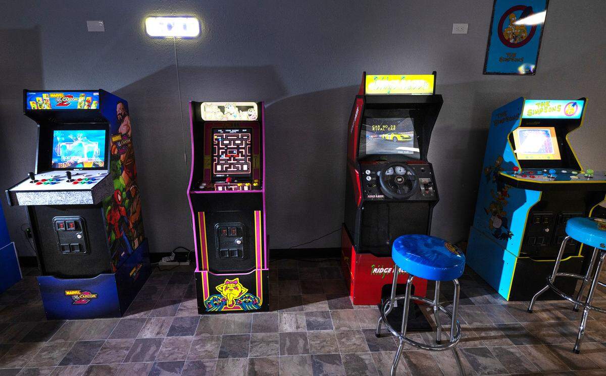 Vintage standup video games at Garage in Oakdale, Calif., Saturday, June 15, 2024.