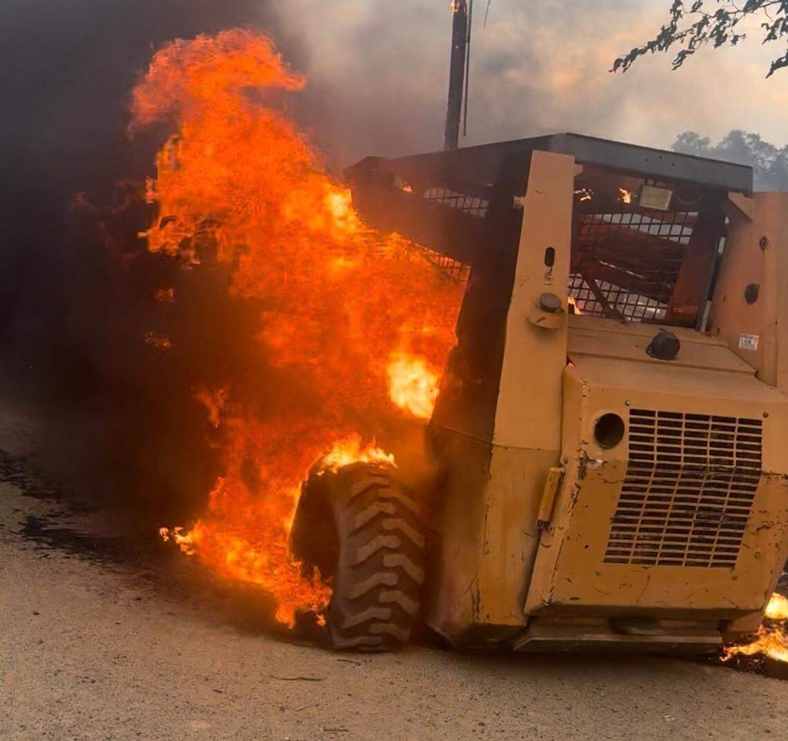 Rob Owens lost his home and heavy equipment needed for his job to a wildfire in Chinese Camp, Calif., on Sept. 2, 2025. He will be assisted by a GoFundMe account.