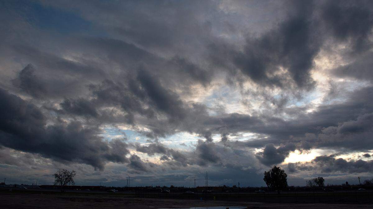 Storm clouds over the Central Valley this month.