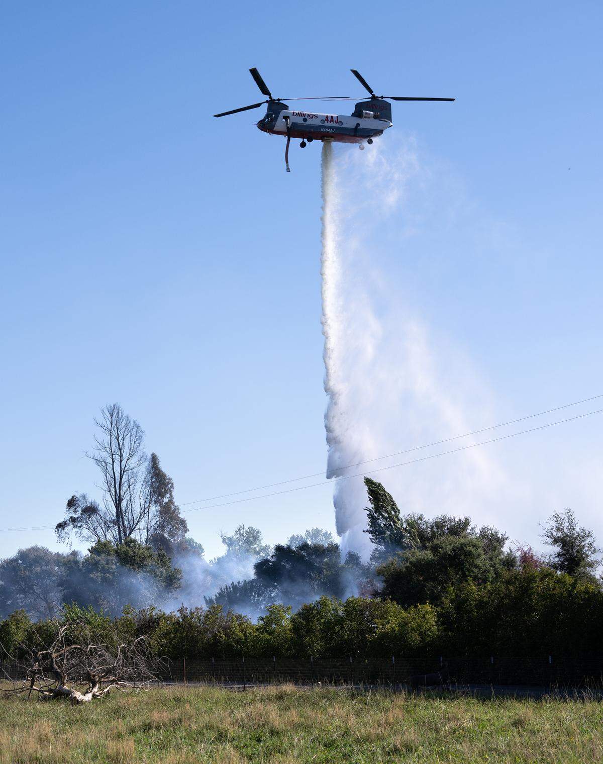 Residents along Orange Blossom Road were evacuated as a grass fire burned 7 acres and damaged property in Oakdale, Calif., Saturday, July 29, 2023.