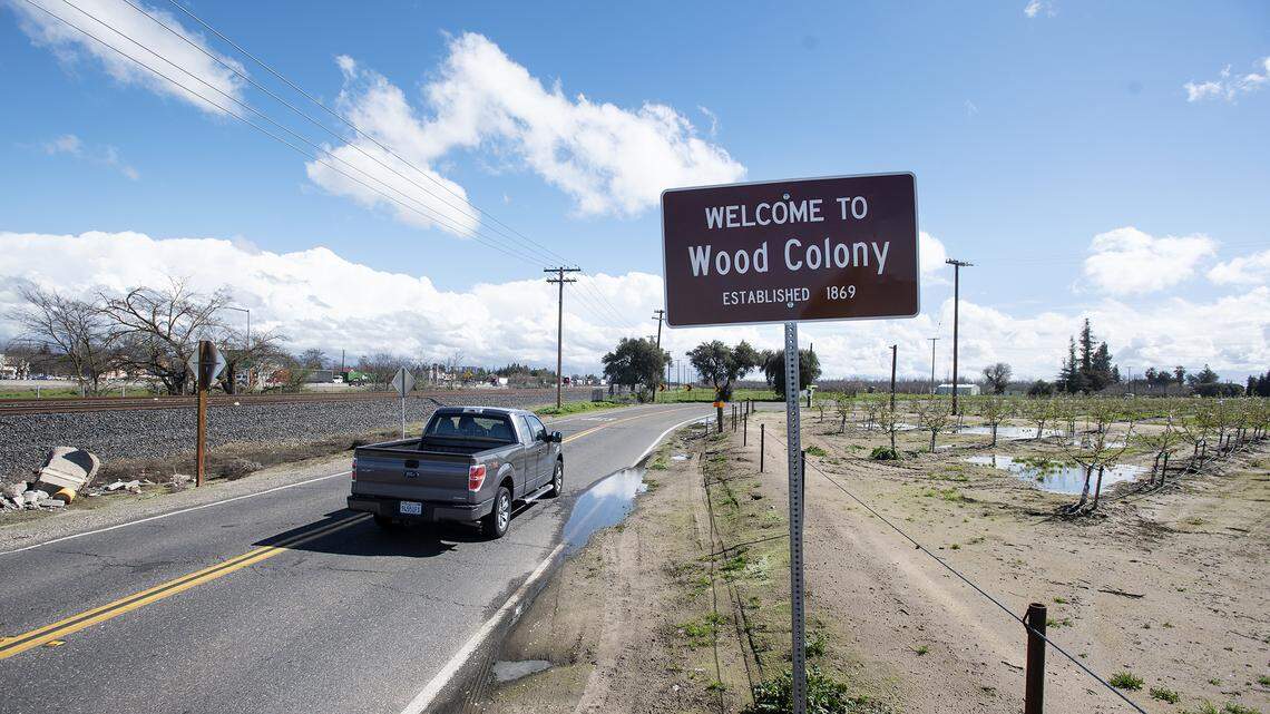 Motorist pass along Dakota Avenue in Wood Colony, in Modesto, Calif., Wednesday, March 6, 2019.