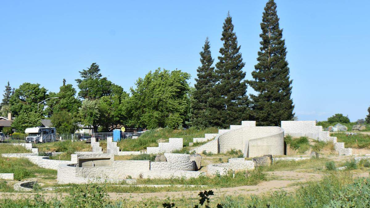 The Awesome Spot inclusive playground is under construction at Beyer Community Park in north Modesto. Photographed April 29, 2024.