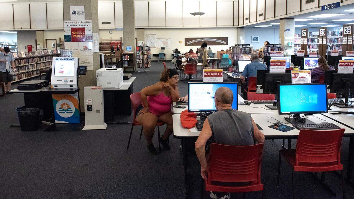 Modesto Library in Modesto, Calif., on Tuesday, September 6, 2022.