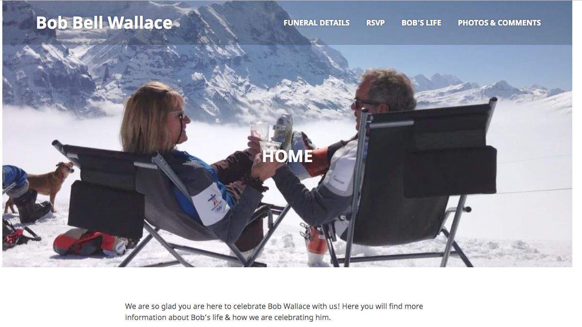 Memorial web page for Bob Bell Wallace is pictured. The Turlock man is one of four Americans who have mysteriously died while vacationing in the Dominican Republic in the past few months. Wallace, 67, became severely ill in April after drinking scotch from the minibar in his room at the Hard Rock Hotel & Casino resort in Punta Cana.
