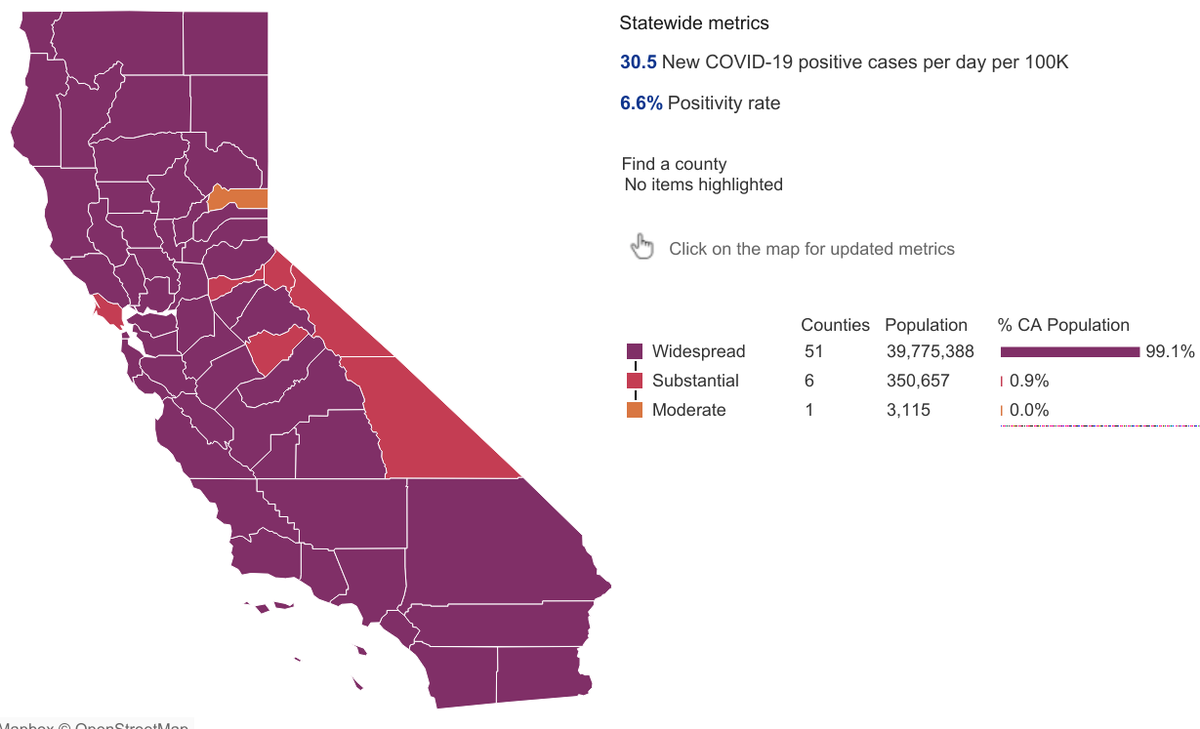 California COVID map 1101