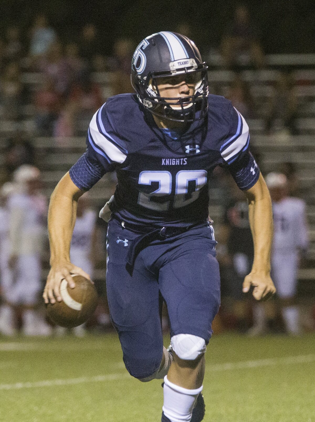 Beau Green, runs the ball as East Union. Downey High took on East Union Friday Aug. 17, 2018.