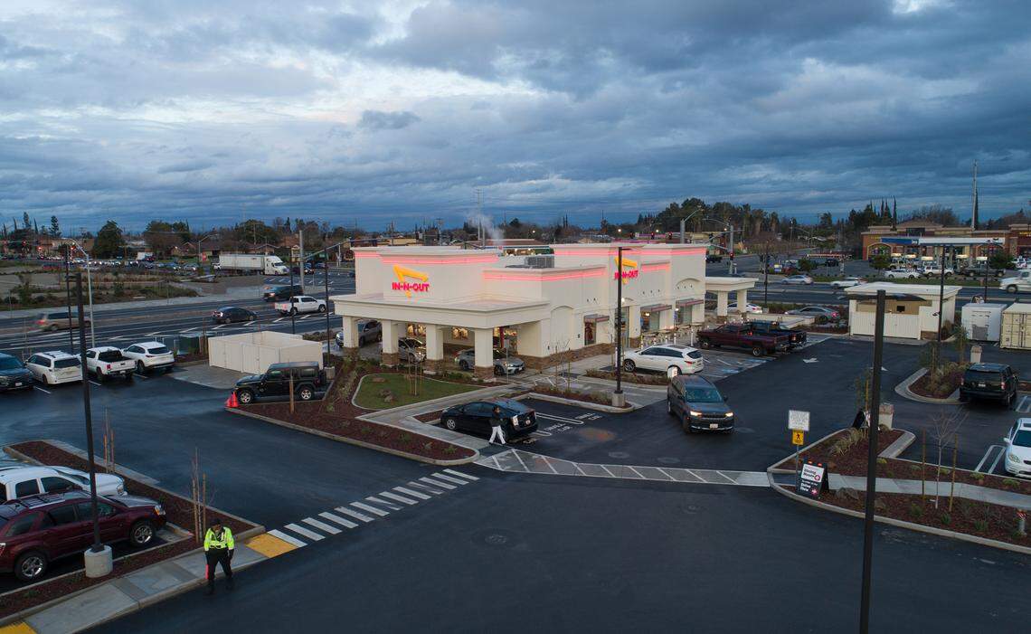 In-N-Out restaurant at Ceres Gateway Center in Ceres, Calif., Friday, Jan. 13, 2023.