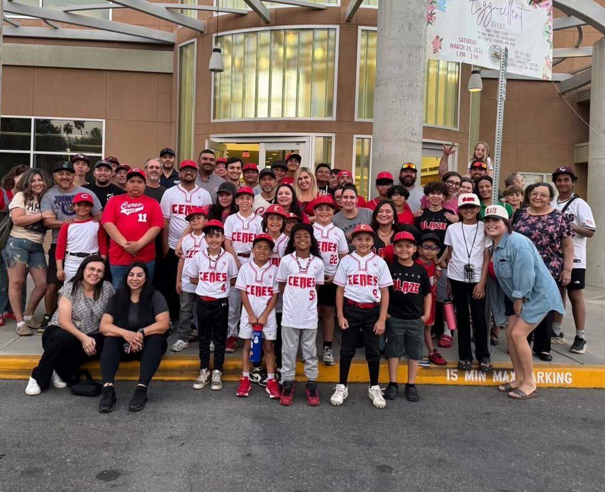 Ceres Youth Baseball parents and players showed up to the Ceres City Council meeting on Monday, March 23 in support of CYB.