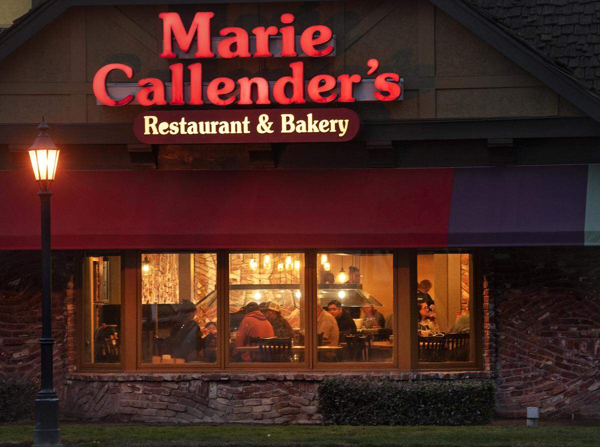Marie Callendar’s Restaurant in Modesto, Calif., on Wednesday, Jan. 8, 2020.