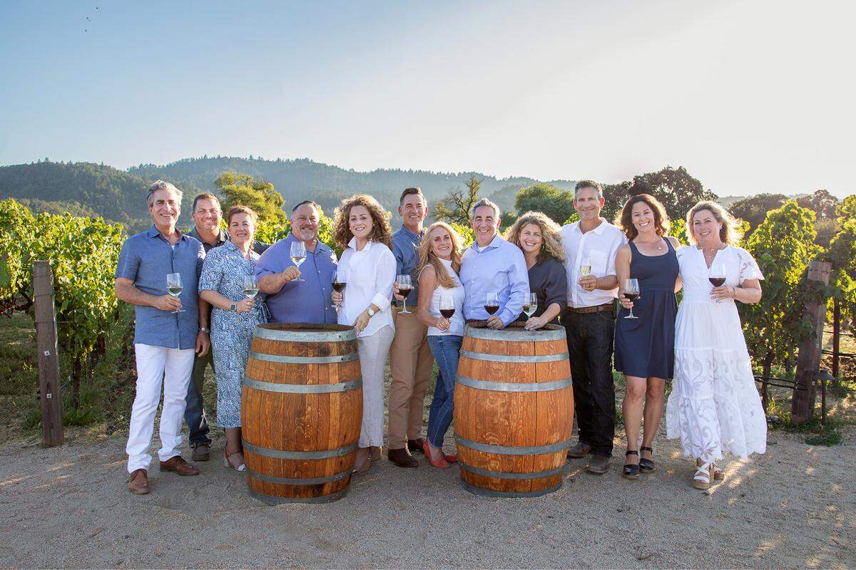 The Franzia family, owners of Bronco Wine Co. near Ceres, Calif., in early 2024.